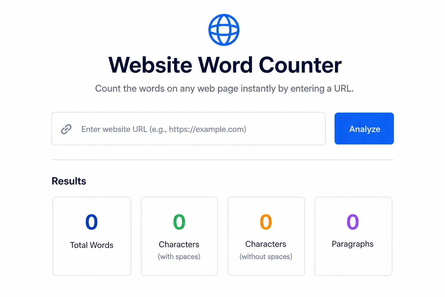 Website Word Counter