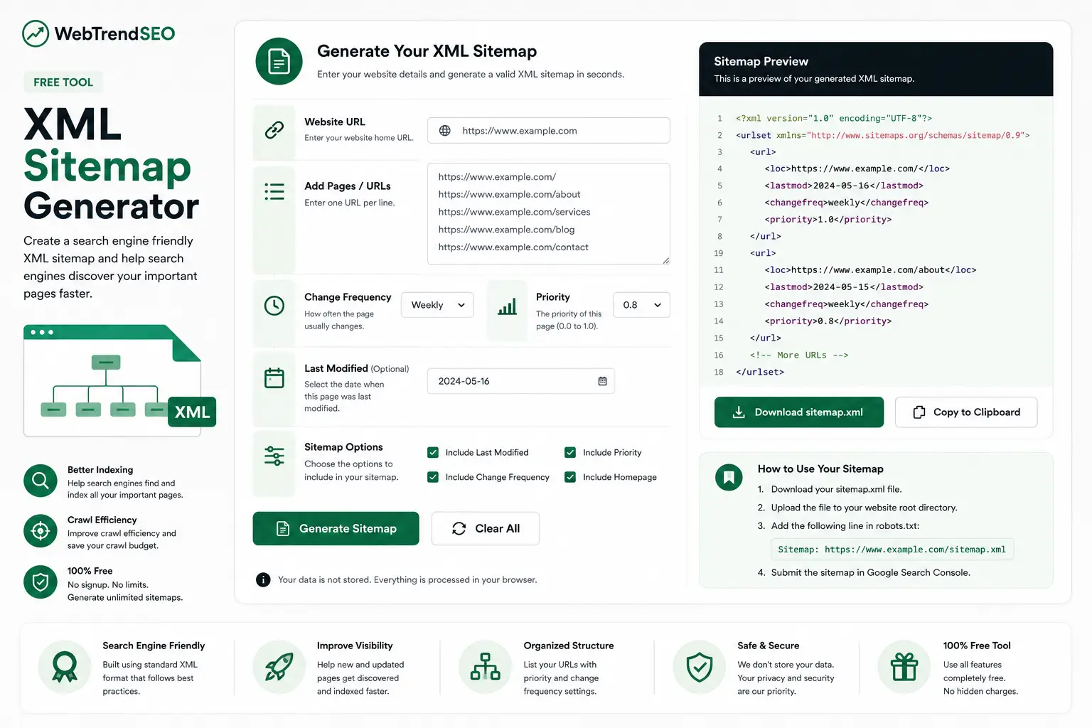 XML Sitemap Generator