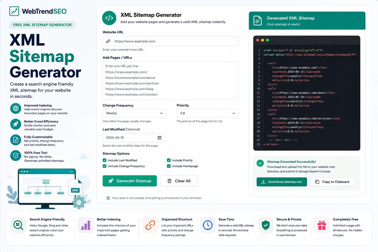 XML Sitemap Generator