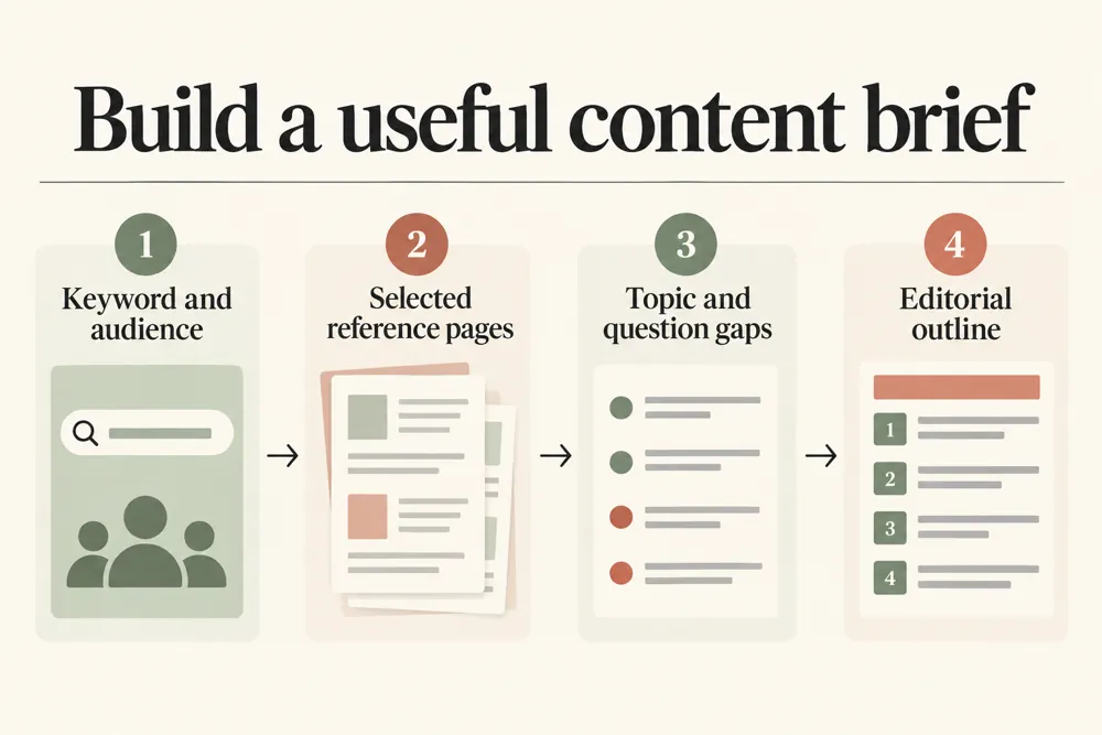 Content brief planning workflow and practical review steps