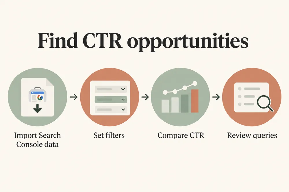 CTR opportunity analysis workflow and practical review steps