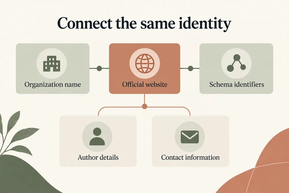 Brand entity consistency checking signals and findings illustrated