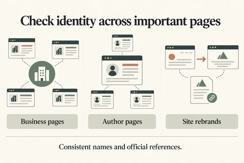 Brand entity consistency checking use cases for website owners and SEO teams