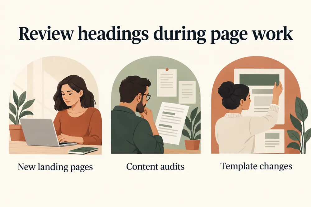 Heading hierarchy checking use cases for website owners and SEO teams