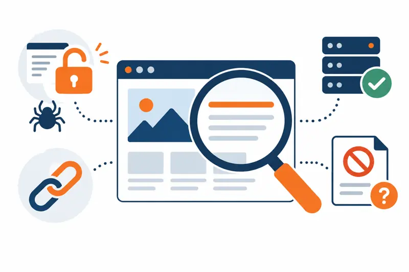 HTTP status, robots directives, and canonical signals compared for indexability