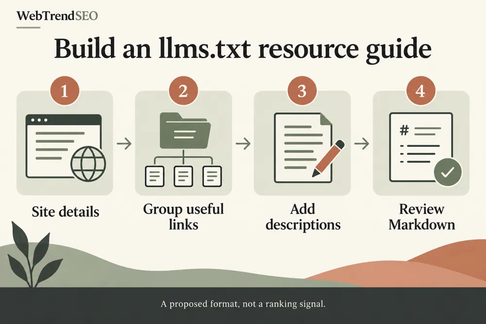 llms.txt creation and validation workflow and practical review steps