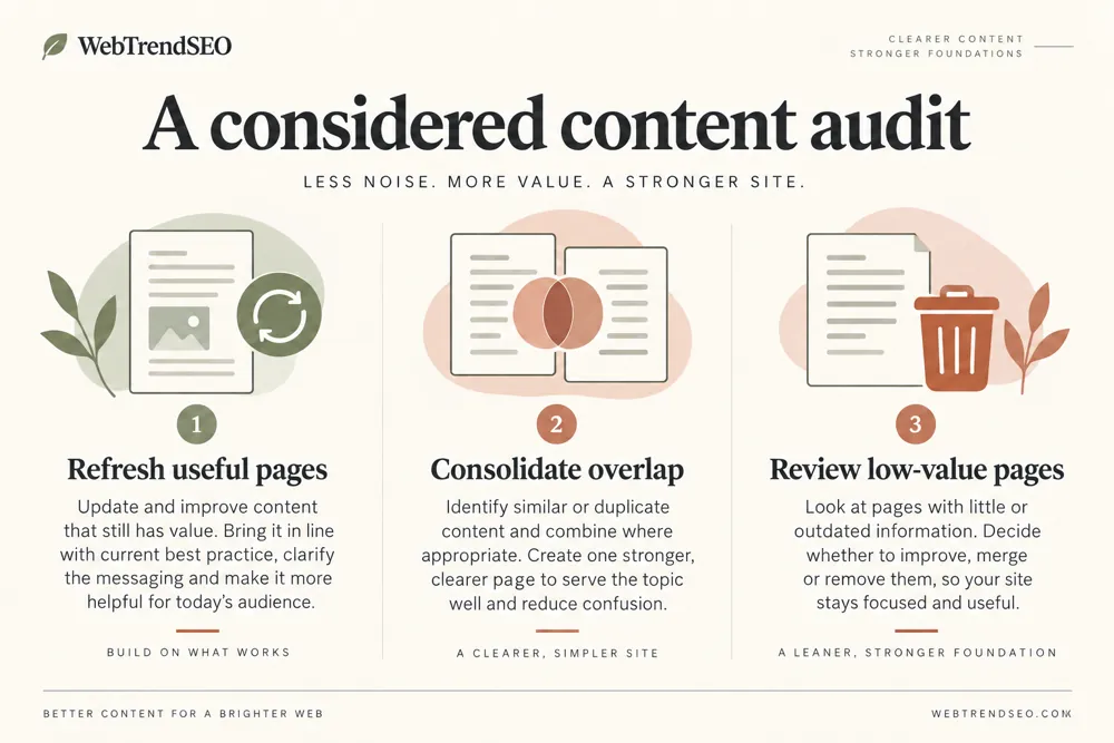 Content pruning review use cases for website owners and SEO teams