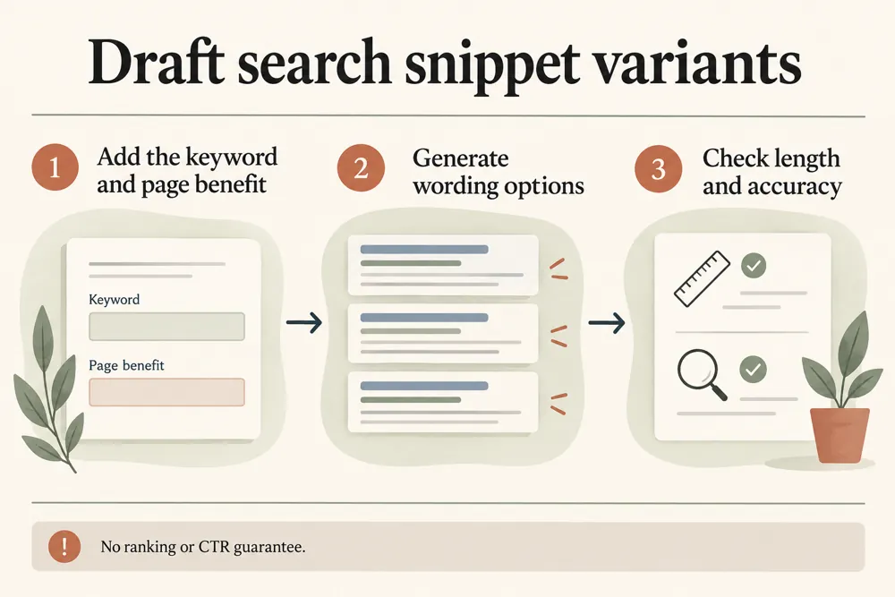 SEO title and meta description rewriting workflow and practical review steps